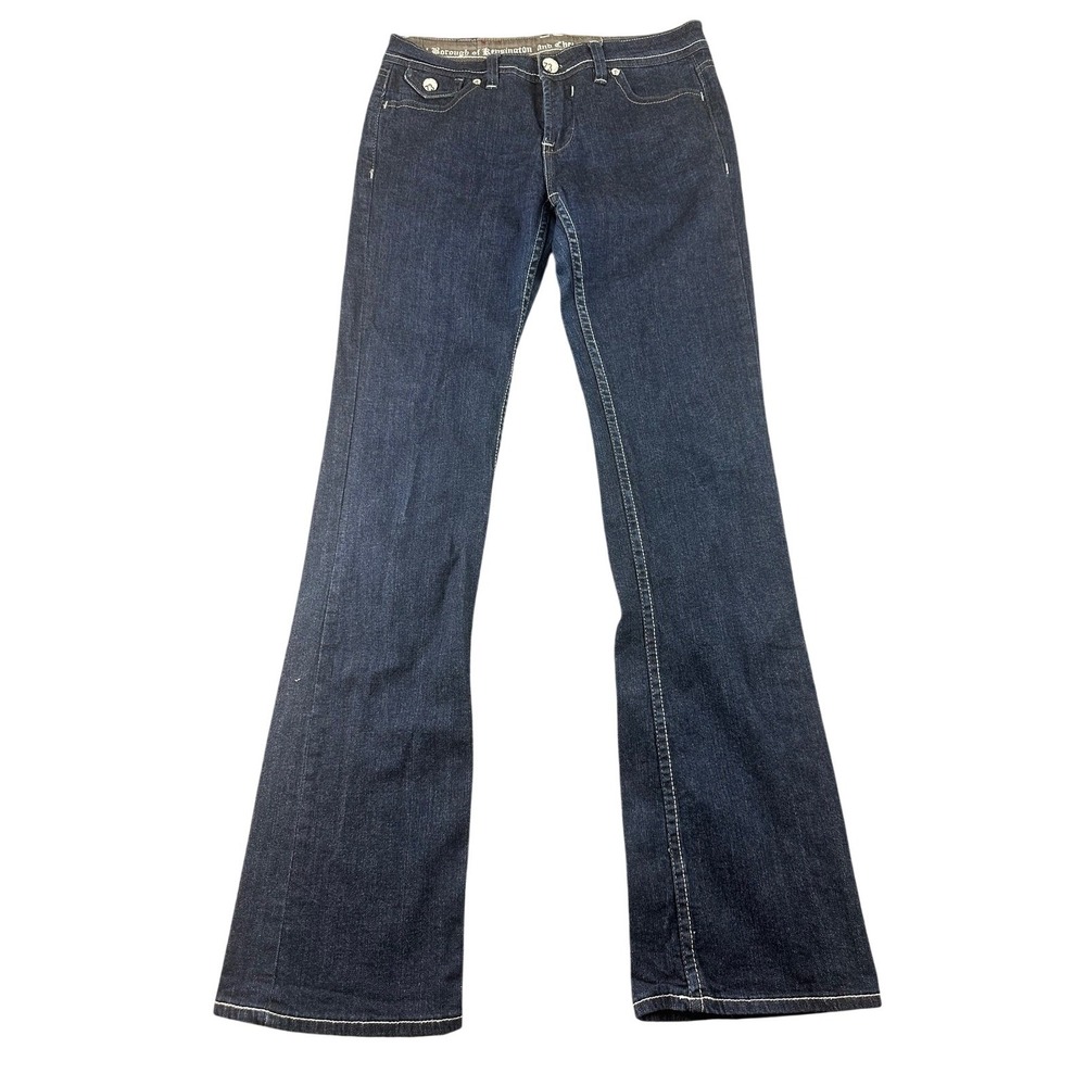 Pepe Jeans 73 Women 28 Blue Regular Denim Flare Low Rise Stretch McBling 2000s